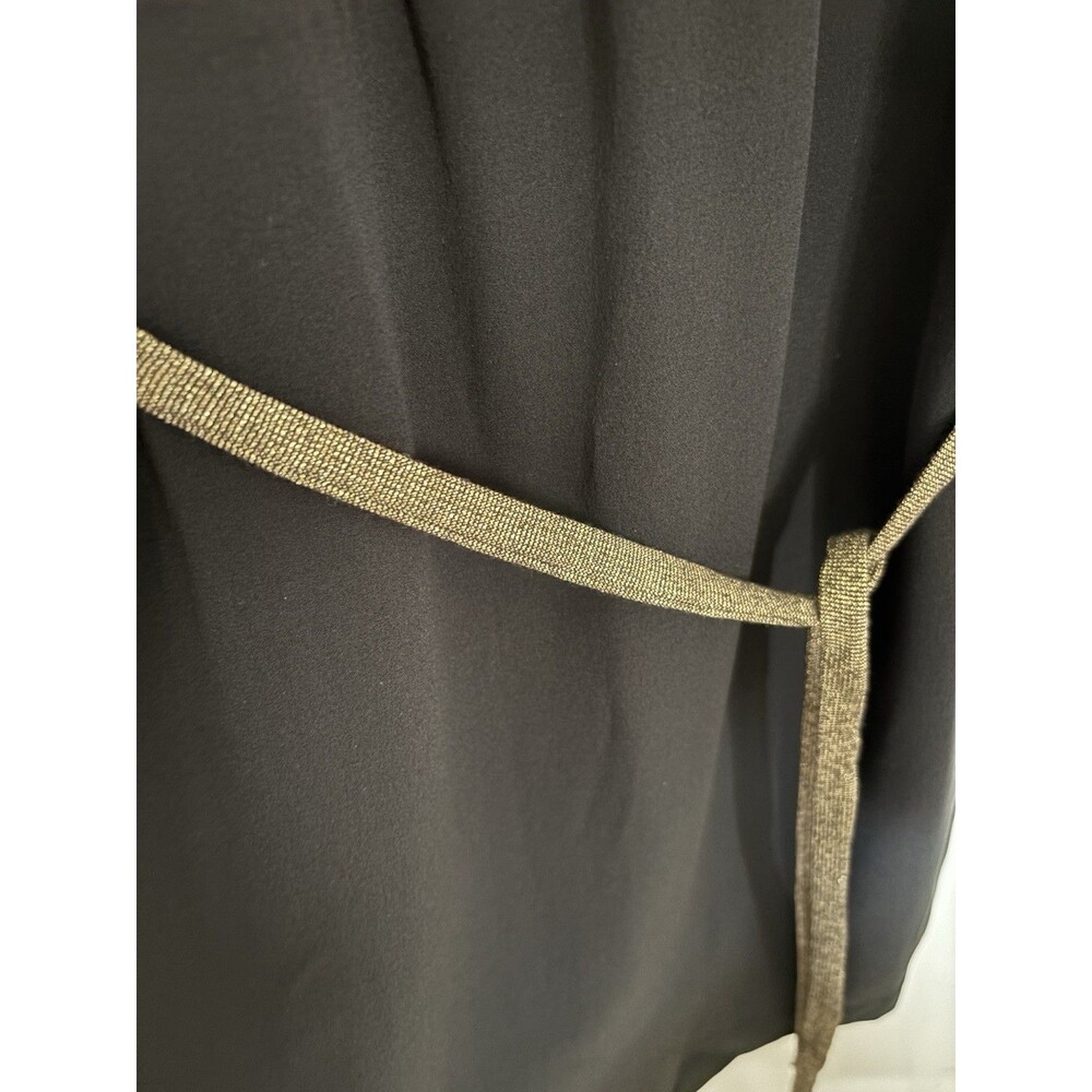 Diane Von Furstenberg Crista Pomegranate Black Dress Silk Size 8 - Picture 10 of 12